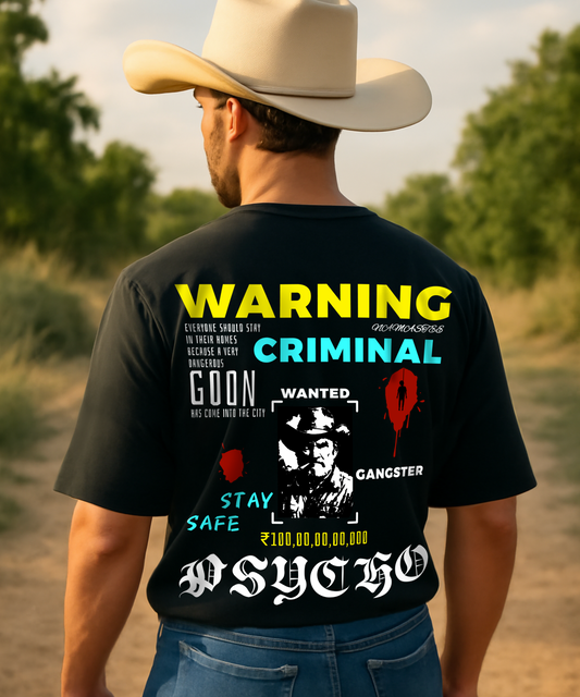 Warning cool Unisex Oversized Classic T-Shirt