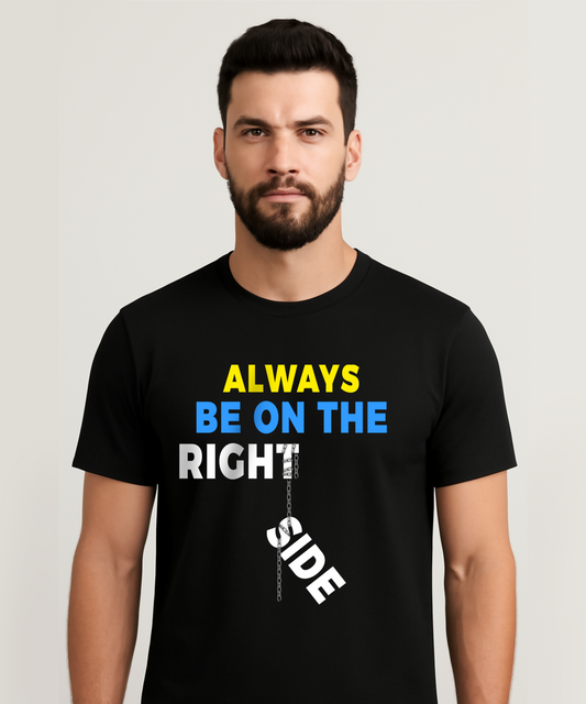 ALWAYS BE ON THE RIGHT SIDE Unisex Classic Crew T-Shirt