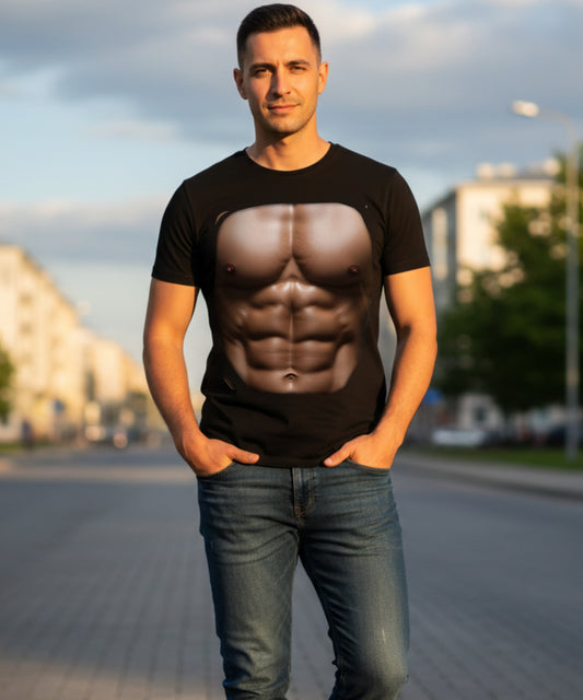 Six Pack Abs Funny Unisex Classic Crew T-Shirt