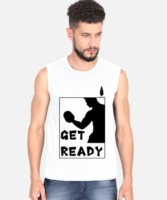 GET READY Men's Sleeveless T-Shirt